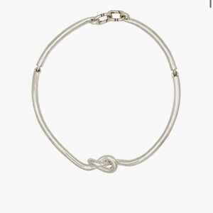 Clare V Le Knot Collar Silver